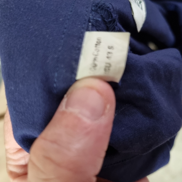 90s Ben Sherman navy/striped Multicoloured Cotton shirt sz large - Picture 6 of 6